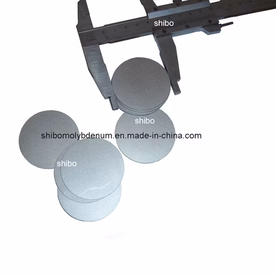 99.97% 순수 몰리브덴 원형 디스크